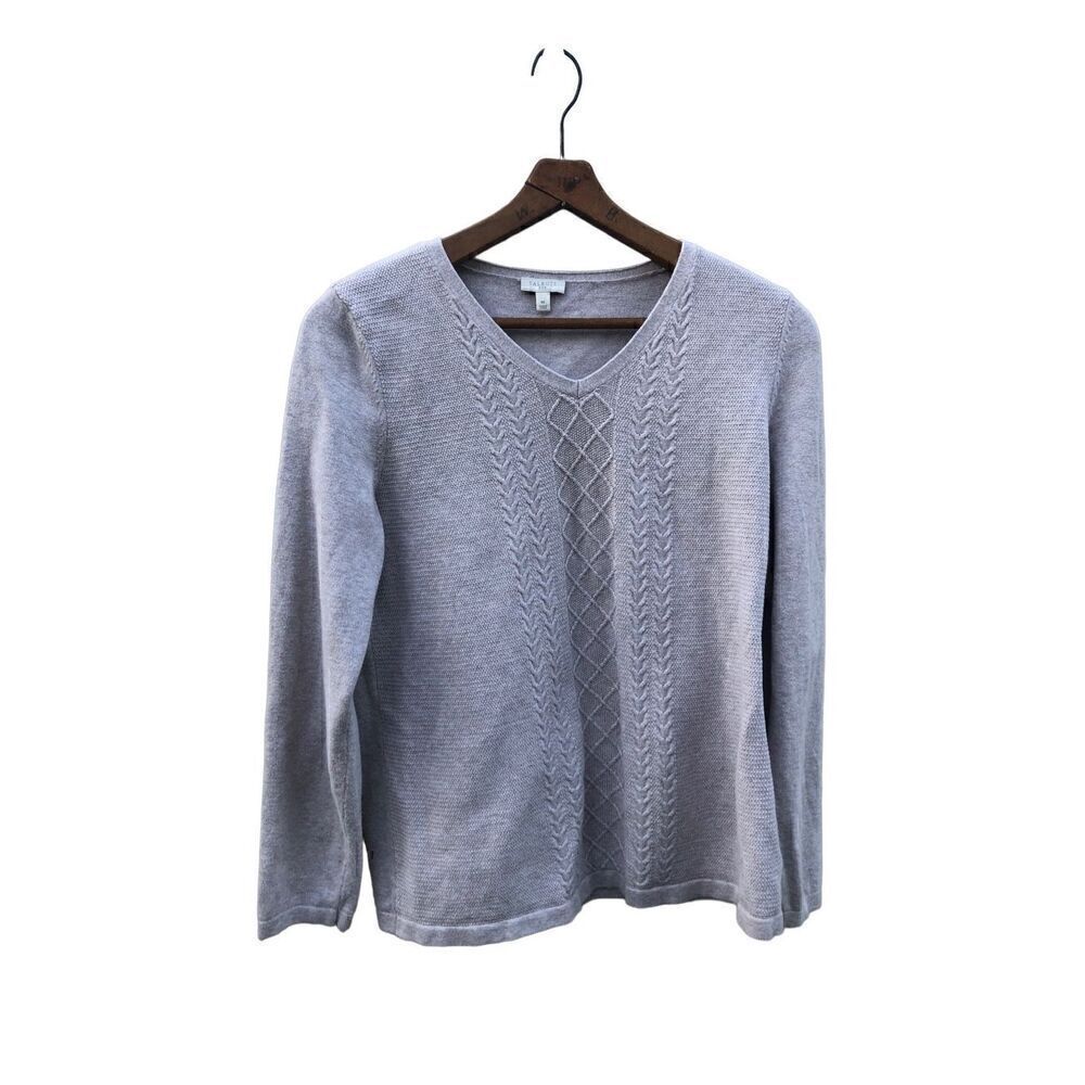 Talbots Size Medium (M) Tan V Neck Sweater